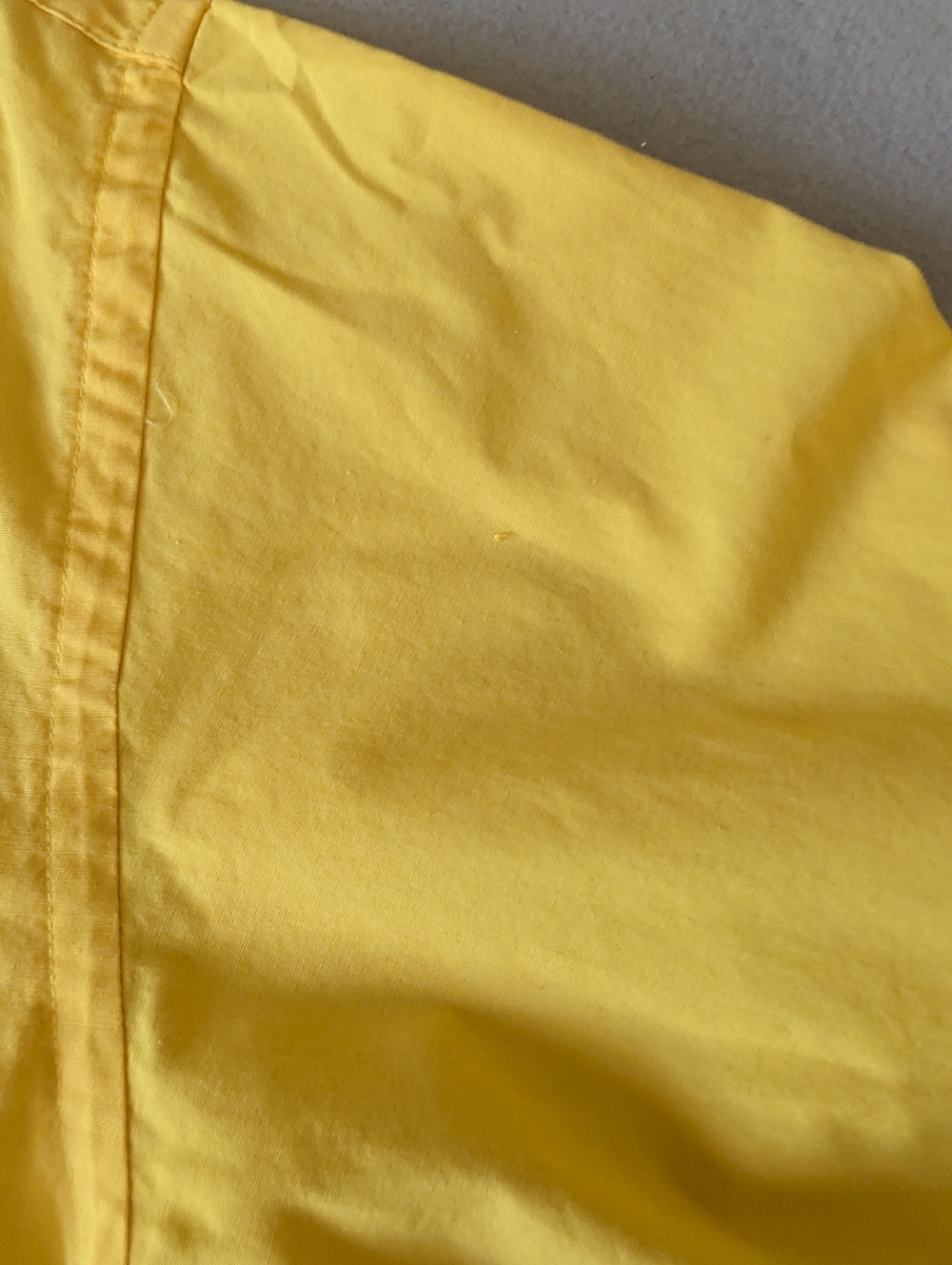 Vintage GENERRA Yellow Oxford Button Down Shirt Cotton Embroidered Crest Medium image 9